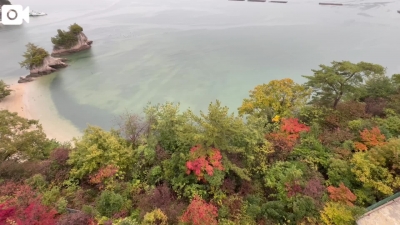 乙葉めぐみ 広島の朝、ホテル部屋窓からの風景動画