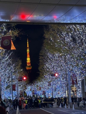 牧野 今年も六本木のイルミネーション見たよ♪̊̈♪̆̈