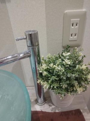 山岡かすみ 洗面台のお花♪新しくしました?