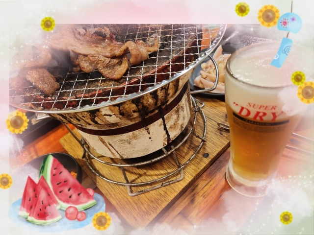 優香-ゆうか ビール&焼肉～!